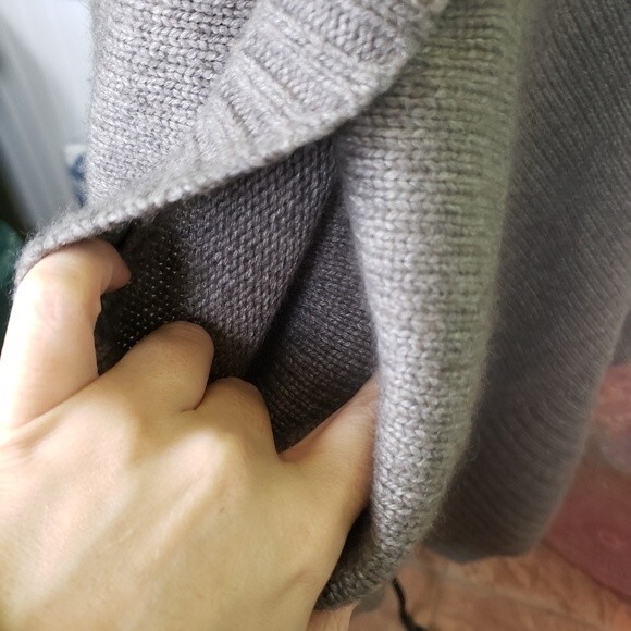 Nanette Lepore Women's Rabbit Cashmere Lambswool Pullover Poncho OS - Picture 6 of 12